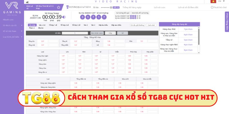 Cách tham gia xổ số TG88 cực hot hit