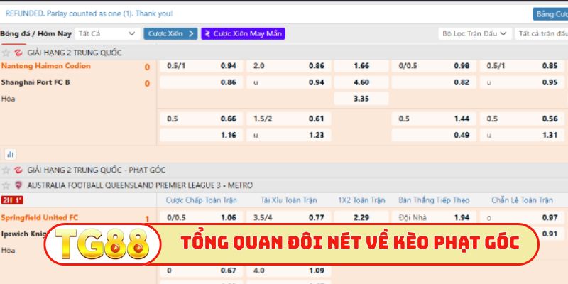 Tổng quan đôi nét về kèo phạt góc